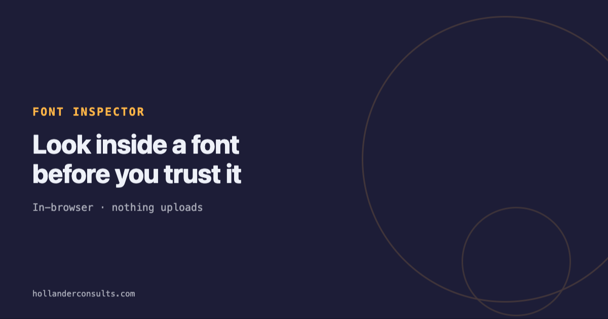 Font Inspector