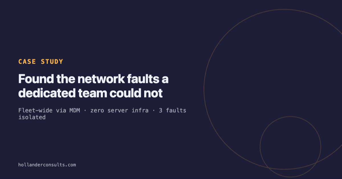 Wi-Fi fault telemetry